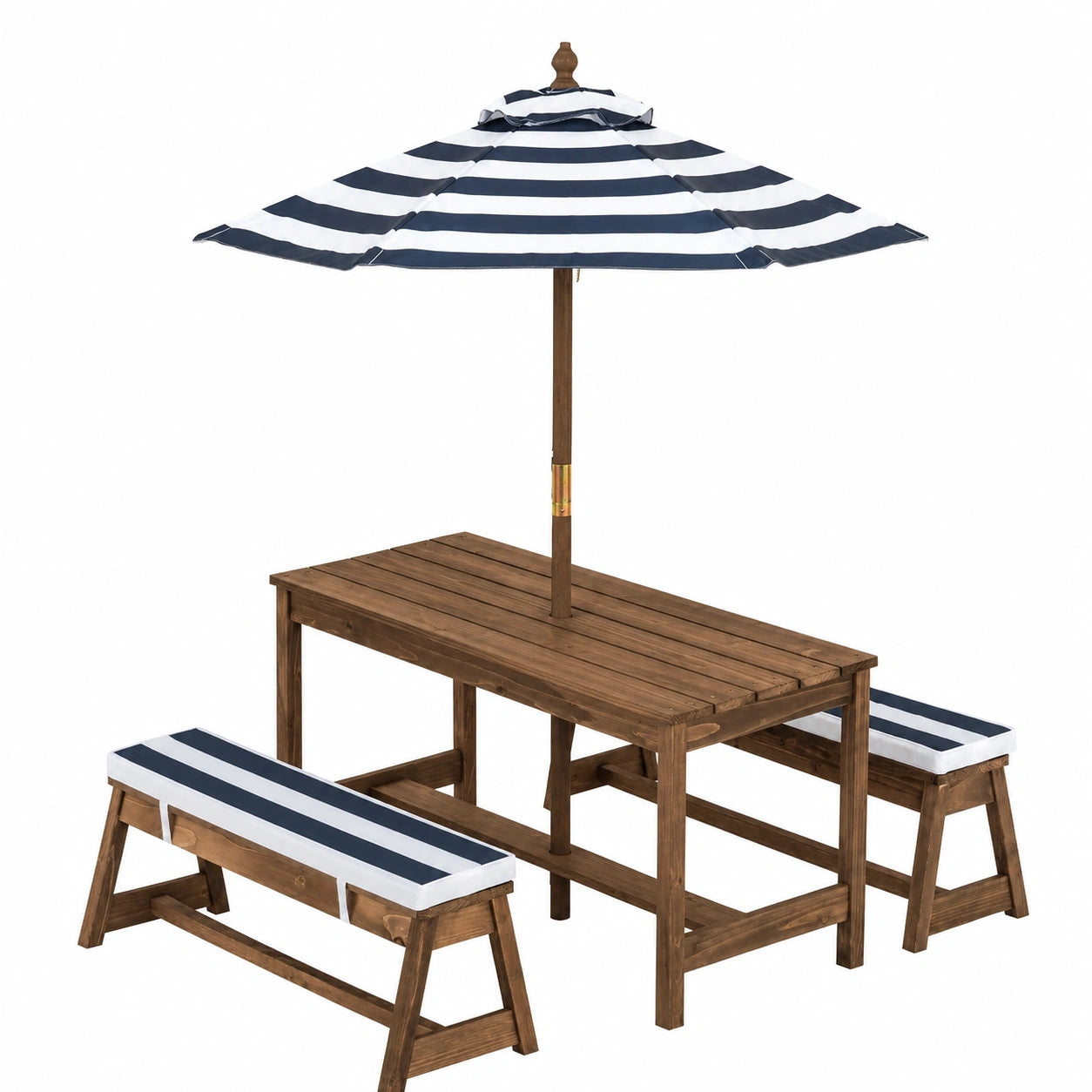 Salon de jardin, réglable, coloris bleu, pour la terrasse ou le jardin