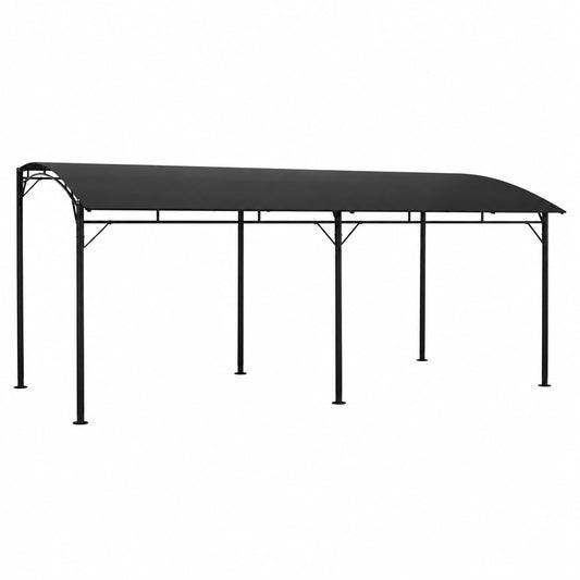 Structure d’ombrage, en acier, coloris anthracite, pour la terrasse ou le jardin