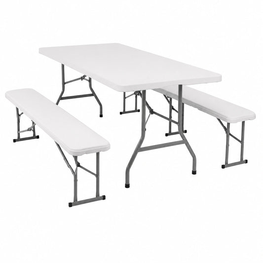 Salon de jardin, coloris blanc, pour la terrasse ou le jardin