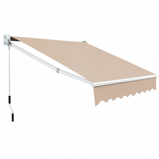 Store banne, réglable, coloris beige, 295 x 250 cm, pour la terrasse ou le balcon