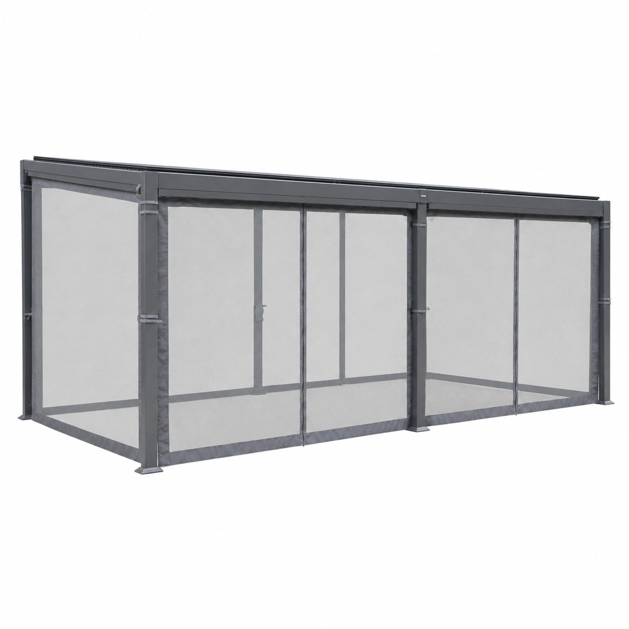 Structure d’ombrage, coloris graphite, pour la terrasse ou le jardin