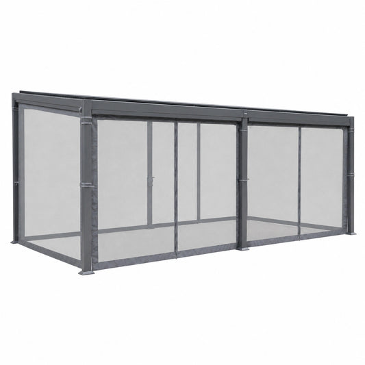 Structure d’ombrage, coloris graphite, pour la terrasse ou le jardin