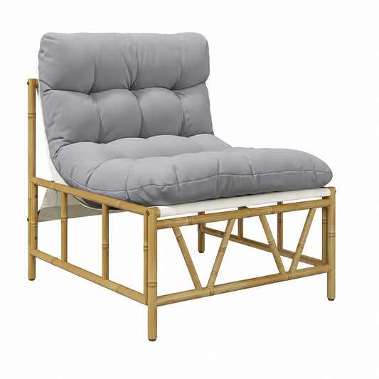 Banc, en acier, 2 pièces, coloris gris, pour les espaces de vie